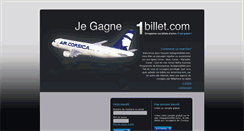 Desktop Screenshot of jegagne1billet.com