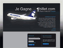 Tablet Screenshot of jegagne1billet.com